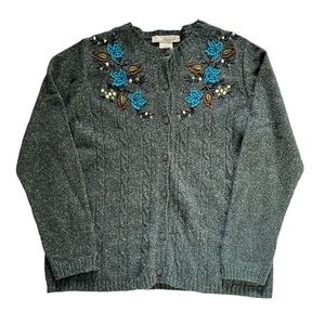 Vintage Cardigan, Sz L